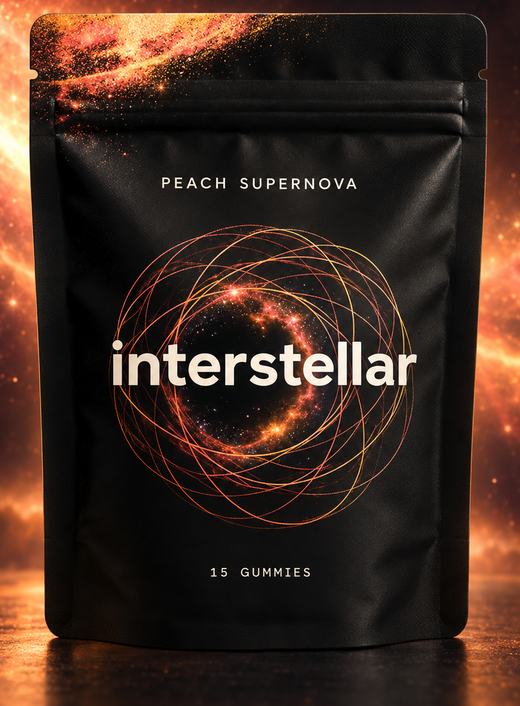 Peach Supernova pouch, 15 gummies