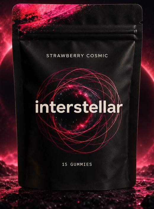 Strawberry Cosmic pouch, 15 gummies